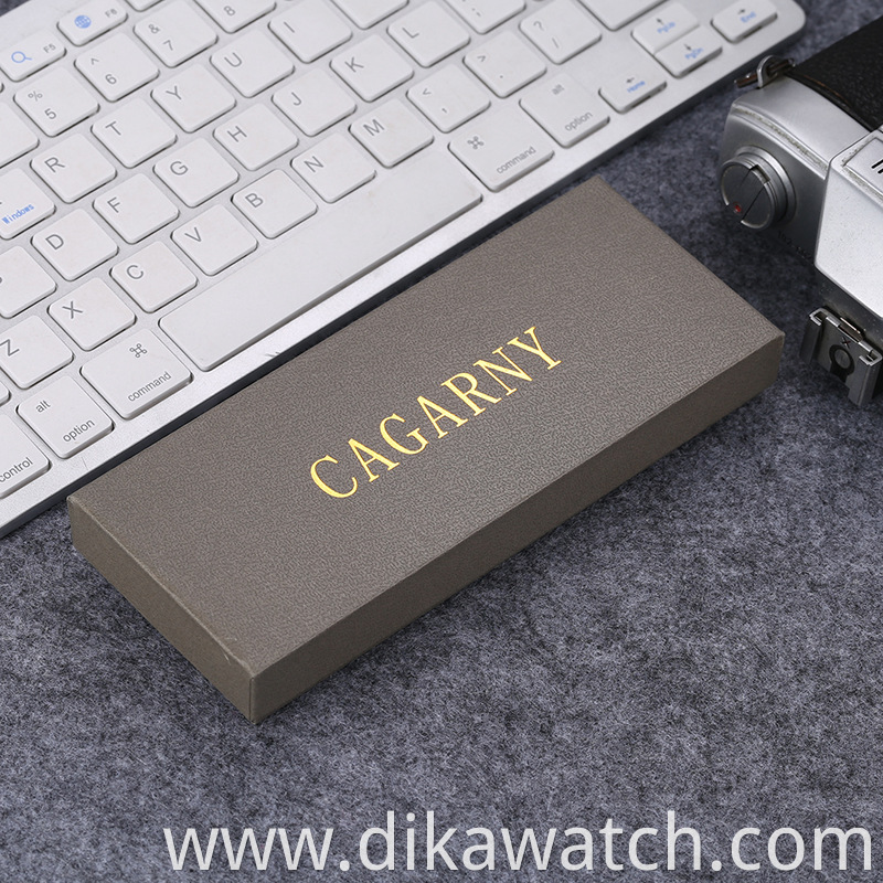 Cagarny Watch Box Luxury Gray Box Watch Orange Boxes For Watches 010203